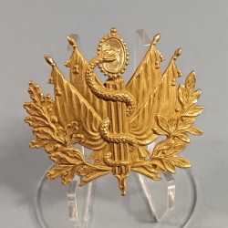 PLAQUE OU INSIGNE DE SHAKO OU GIBERNE D'OFFICIERS MODELE 1872 OFFICIER DU SERVICE DE SANTE DES ARMEES